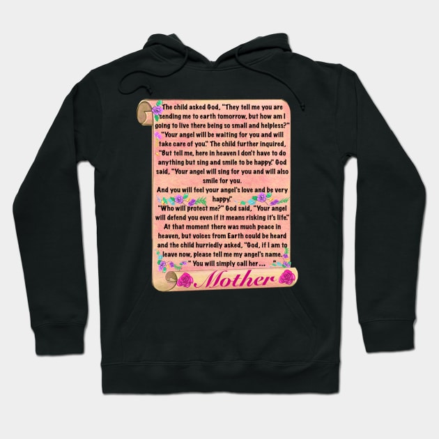 The best Mother’s Day gifts 2024, Mother’s Day poem on a scroll - You will simply call her mom Beautiful poem about motherhood Hoodie by Artonmytee